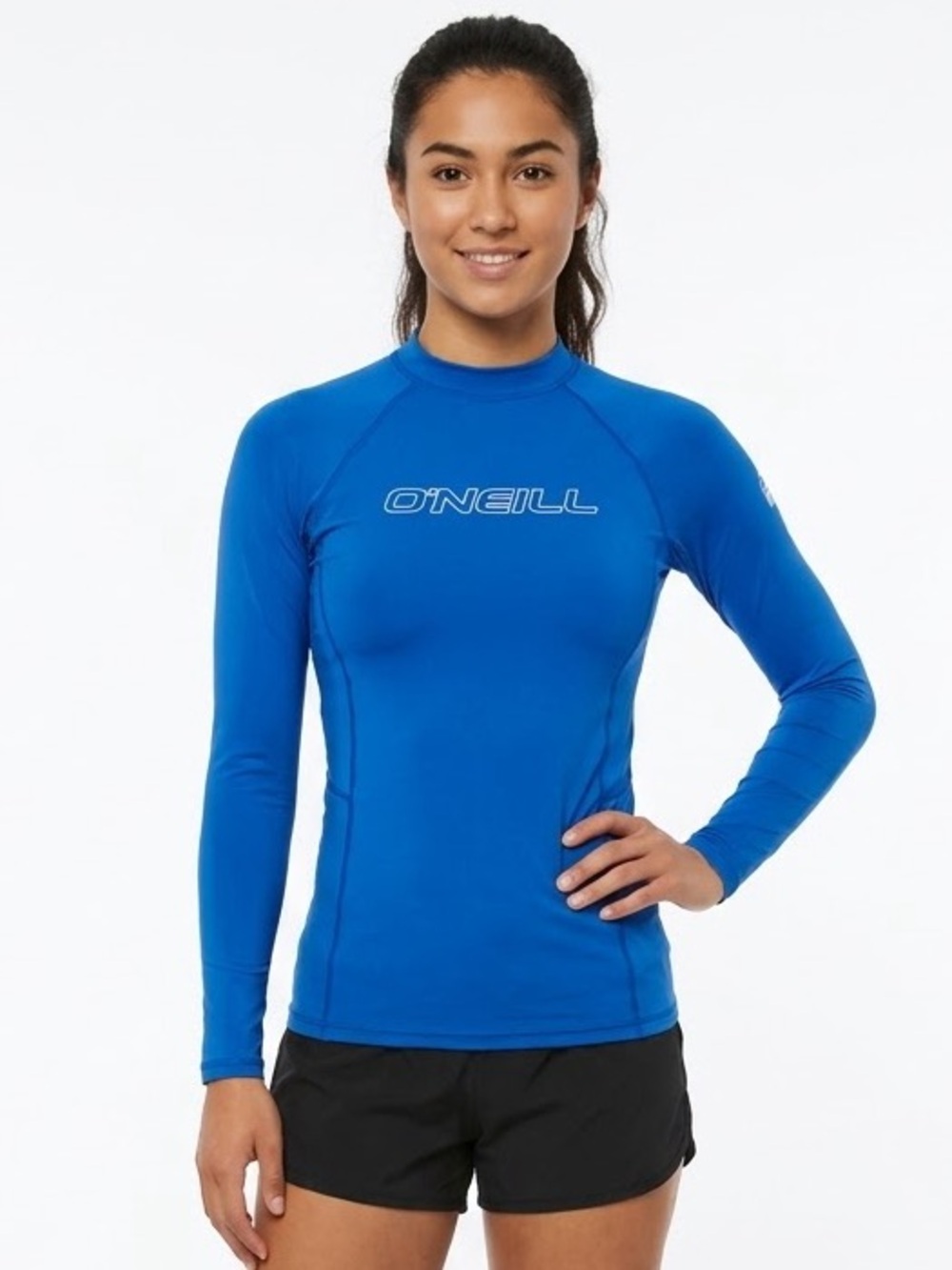 O'Neill Blue Long Sleeve Rash Guard Swim Shirt UV Sun Protection Size L